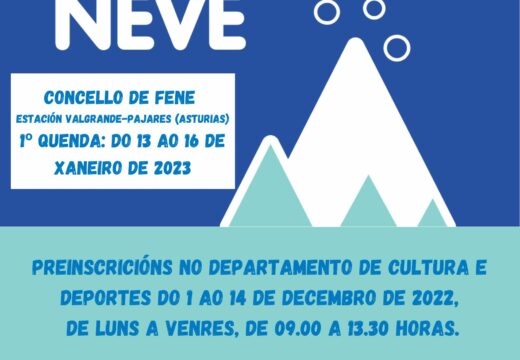 Abre o prazo de preinscrición para a Campaña da Neve da Deputación da Coruña